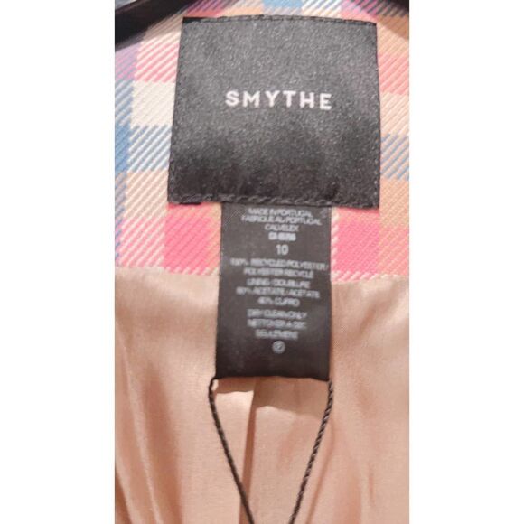 Smythe box pleat blazer begonia check US10 - Picture 8 of 9